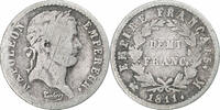 Frankreich 1/2 Franc Napoléon I, Bordeaux, Silber, S, KM:691.8 -
