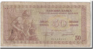 Jugoslawien 50 Dinara Geldschein, 1946-05-01, KM:64a, SGE -