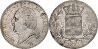 Frankreich 5 Francs Louis XVIII, Lille, Silber, SS, Gadoury:614 -