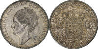 Niederlande 2-1/2 Gulden Wilhelmina I, Silber, SS+, KM:165 -