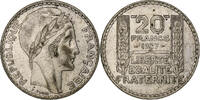 Frankreich 20 Francs Turin, Paris, Silber, SS+, Gadoury:852, KM:879 -