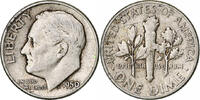 Vereinigte Staaten Dime Roosevelt Dime, Philadelphia, Silber, SS, KM:195 -