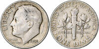 Vereinigte Staaten Dime Roosevelt Dime, Philadelphia, Silber, S+, KM:195 -