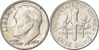 Vereinigte Staaten Dime Roosevelt Dime, Philadelphia, Silber, VZ, KM:195 -