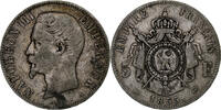 Frankreich 5 Francs Napoléon III, Paris, Silber, S, Gadoury:734 -