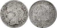 Frankreich 20 Centimes Cérès, Paris, Silber, SGE+, Gadoury:303 -