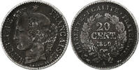 Frankreich 20 Centimes Cérès, Paris, Silber, S, Gadoury:303, KM:758.1 -