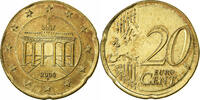 Bundesrepublik Deutschland 20 Euro Cent planchet error struck on 10 cent -