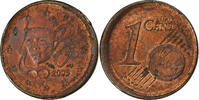 Frankreich Euro Cent error broadstruck, Paris, Copper Plated Steel, VZ -