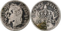 Frankreich 20 Centimes Napoleon III, Strasbourg, Silber, S, Gadoury:309 -