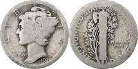 Vereinigte Staaten Dime Mercury Dime, Philadelphia, Silber, SGE, KM:140 -