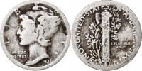 Vereinigte Staaten Dime Mercury Dime, Denver, Silber, SGE, KM:140 -