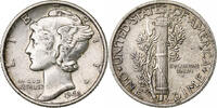 Vereinigte Staaten Dime Mercury Dime, Philadelphia, Silber, SS, KM:140 -