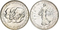 Frankreich 20 Francs Clémenceau, Poincaré, Briand, Paris, Silber, VZ+ -