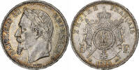 Frankreich 5 Francs Napoléon III, Paris, Silber, VZ, Gadoury:739 -