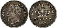 Frankreich 20 Centimes Napoléon III, Paris, Silber, SS, Gadoury:309 -