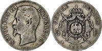 Frankreich 5 Francs Napoléon III, Paris, Silber, S, Gadoury:734 -