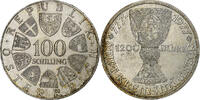 Österreich 100 Schilling Silber, VZ, KM:2934 -
