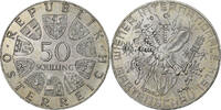 Österreich 50 Schilling Silber, VZ+, KM:2919 -