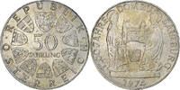 Österreich 50 Schilling Silber, VZ, KM:2921 -