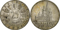 Österreich 25 Schilling Silber, VZ, KM:2883 -