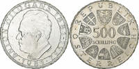 Österreich 500 Schilling Vienna, Silber, VZ+, KM:2952 -