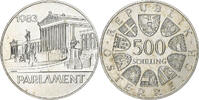 Österreich 500 Schilling Vienna, Silber, VZ+, KM:2964 -