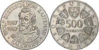 Österreich 500 Schilling Vienna, Silber, VZ+, KM:2982 -