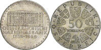 Österreich 50 Schilling Silber, VZ+, KM:2900 -
