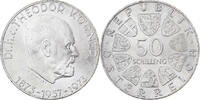 Österreich 50 Schilling Silber, UNZ, KM:2917 -