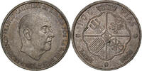 Spanien 100 Pesetas Caudillo and regent, Silber, VZ, KM:797 -