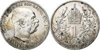 Österreich Corona Franz Joseph I, Vienna, Silber, VZ, KM:2820 -