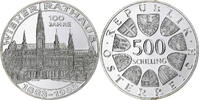 Österreich 500 Schilling Vienna, PP, Silber, STGL, KM:2962 -