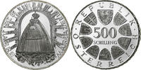 Österreich 500 Schilling Vienna, PP, Silber, STGL, KM:2958 -
