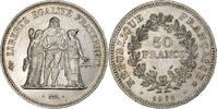 Frankreich 50 Francs Hercule, Hybrid issue, Silber, SS+, Gadoury:882a -