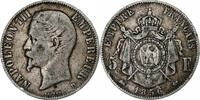 Frankreich 5 Francs Napoleon III, Lyon, Silber, S, Gadoury:734, KM:782.3 -