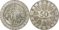 Österreich 50 Schilling Vienna, Silber, UNZ, KM:2908 -