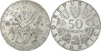 Österreich 50 Schilling Vienna, Silber, UNZ, KM:2919 -
