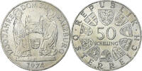 Österreich 50 Schilling Vienna, Silber, VZ+, KM:2921 -