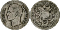 Venezuela Gram 10, 2 Bolivares Silber, SGE+, KM:23 -