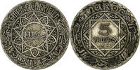 Marokko 5 Francs Mohammed V, Paris, Silber, S+ -