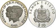 Samoa 10 Tala PP, Silber, STGL -