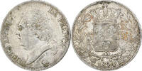 Frankreich 5 Francs Louis XVIII, Marseille, Silber, SS, Gadoury:614 -