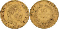 Frankreich 10 Francs Napoléon III, Strasbourg, Gold, S+, Gadoury:1015 -