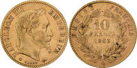 Frankreich 10 Francs Napoléon III, Paris, Gold, SS+, Gadoury:1015 -