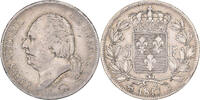 Frankreich 5 Francs Louis XVIII, Rouen, Silber, S+, Gadoury:614 -
