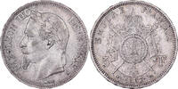 Frankreich 5 Francs Napoléon III, Paris, Silber, SS, Gadoury:739 -