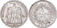 Frankreich 5 Francs Hercule, Paris, Silber, VZ, Gadoury:745a, Le -