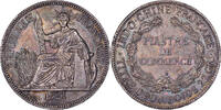 Piastre 1921 H French Indochina Münze, FRENCH INDO-CHINA, Heaton, Birmingham, SS, Silber SS