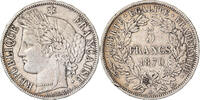 Frankreich 5 Francs Cérès, Paris, Silber, SS, Gadoury:743, KM:819 -